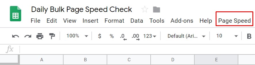 Tutorial for Bulk PageSpeed Check with Unique Script Inside