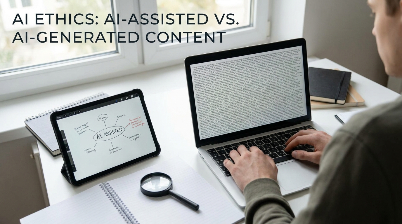Navigating AI Ethics: Assisted and Generated Content