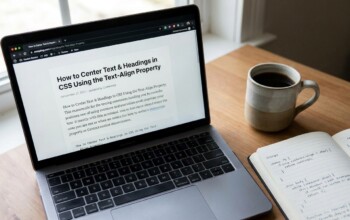 How to Center Text and Headings in CSS with text align