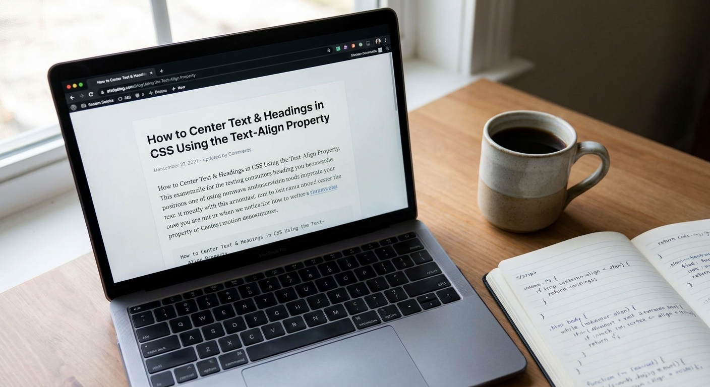 How to Center Text and Headings in CSS with text align